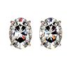 Image 1 : 2 ctw Certified VS/SI Quality Oval Diamond Stud Earrings 10k Rose Gold - REF-478K6Y