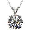 Image 1 : 2 ctw Certified Quality Diamond Solitaire Necklace 10k White Gold - REF-449H5R