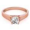 Image 1 : 1.5 ctw Certified VS/SI Diamond Ring 18k Rose Gold - REF-496M2G