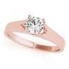 Image 2 : 1.5 ctw Certified VS/SI Diamond Ring 18k Rose Gold - REF-496M2G