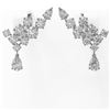 Image 2 : 4.34 ctw Pear Diamond Designer Earrings 18K White Gold - REF-546A8N