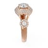 Image 2 : 2.18 ctw Diamond Ring 18K Rose Gold - REF-504G2W