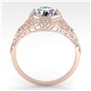 Image 3 : 1.50 ctw VS/SI Diamond Engagment Ring Art Deco 18k Rose Gold - REF-547A8N