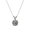 Image 3 : 1 ctw Certified Quality Diamond Solitaire Necklace 10k White Gold - REF-141M3G