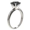 Image 3 : 2.50 ctw Fancy Black Diamond Solitaire Engagment Ring 10k White Gold - REF-57W8H
