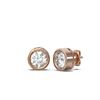 Image 2 : 2 ctw Diamond Earrings 18K Rose Gold - REF-564F5M