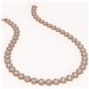 Image 2 : 36.09 ctw Cushion Cut Diamond Micro Pave Necklace 18K Rose Gold - REF-5015K9Y