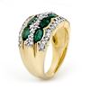 Image 2 : 2.25 ctw Emerald & Diamond Ring 14k Yellow Gold - REF-105M5G