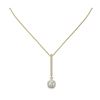 Image 2 : 1.3 ctw Cushion Cut Diamond Designer Necklace 18K Yellow Gold - REF-156M8G