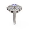 Image 2 : 2.32 ctw Tanzanite & Diamond Ring 18K White Gold - REF-178X5A