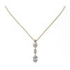 Image 2 : 1.75 ctw Oval Cut Diamond Designer Necklace 18K Yellow Gold - REF-386W2H