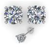 Image 2 : 2.0 ctw VS/SI Diamond Stud Designer Earrings 18k White Gold - REF-440X2A