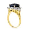 Image 2 : 8.99 ctw Blue Sapphire & Diamond Ring 14k Yellow Gold - REF-141N8F