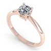 Image 2 : 0.50 ctw VS/SI Diamond Engagment Designer Ring 14k Rose Gold - REF-68K8Y