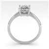 Image 3 : 1.01 ctw Princess Cut VS/SI Diamond Engagment Ring 18k White Gold - REF-233X2A