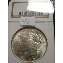 1923 Peace Silver Dollar MS64 NGC