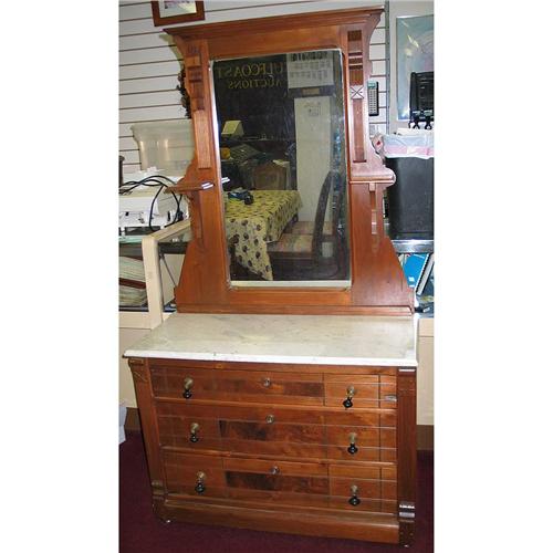Eastlake marble top dresser