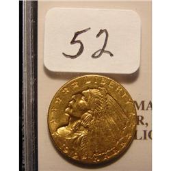 1912 $250 Indian Head Gold Coin