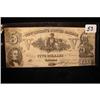 Image 1 : 1861 $5.00 Confederate States Note XF