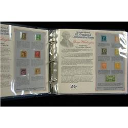 US Presidential Commemorative Stamps in Album