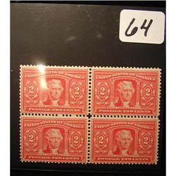 Scott # 324 Louisiana Purchase 2 Cent Block of 4 Stamps Mint NH