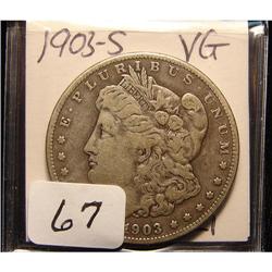 1903-S Morgan Silver Dollar VG