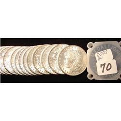 Roll of 20 Morgan Silver Dollars Mixed Dates BU