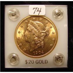 1924 $20.00 Saint Gaudens Gold Coin BU