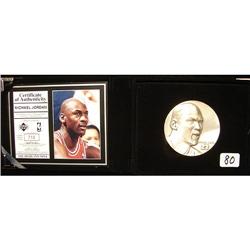 Michael Jordan 4 oz. Pure Silver Highland Mint Commemorative Medal