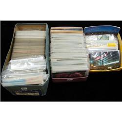 Approx. 800 U.S. & Foreign Post Cards & 250 Short Wave Cards Many Duplicates