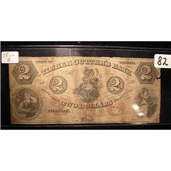 18-- $2.00 Timber Cutter's Bank Savannah, Ga. G