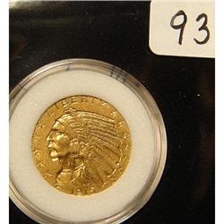 1915 $5.00 Indian Head Gold Coin AU 55
