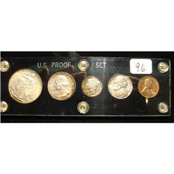 1939 U.S. Proof Set in Acrylic Holder Gold Toning (Small Spots on Nickel)