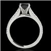 Image 2 : 1.45 ctw Certified VS Black Diamond Solitaire Ring 10k 2Tone Gold - REF-57K3Y