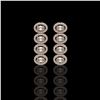 Image 1 : 3.84 ctw Oval Cut Diamond Micro Pave Earrings 18K Rose Gold - REF-334A6N
