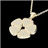 Image 1 : 0.80 ctw Micro Pave VS/SI Diamond Designer Necklace 14k Yellow Gold - REF-85M5G