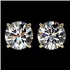 Image 1 : 2.59 ctw Certified Quality Diamond Stud Earrings 10k Yellow Gold - REF-303M2G