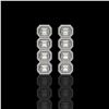 Image 1 : 5.33 ctw Emerald Cut Diamond Micro Pave Earrings 18K White Gold - REF-844A2N