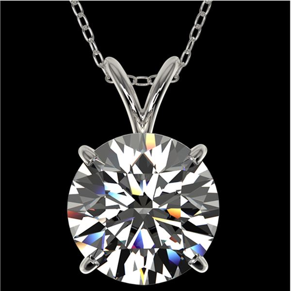 2.50 ctw Certified Quality Diamond Necklace 10k White Gold - REF-658W6H