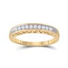 Image 1 : Round Diamond I Love You Band 1/5 Cttw 10KT Yellow Gold