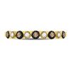 Image 2 : Round Brown Diamond Milgrain Dot Band Ring 1/8 Cttw 10KT Yellow Gold