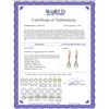 Image 2 : Genuine 4.6 ctw Green Amethyst & Diamond Earrings 14KT Rose Gold - REF-30W2Y