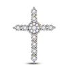 Image 1 : Round Diamond Cross Pendant 1/4 Cttw 14KT Yellow Gold