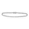 Image 1 : Round Diamond Studded Tennis Bracelet 2 Cttw 10KT White Gold