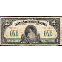 1917 One Dollar Boville DC-23a, VG-Fine