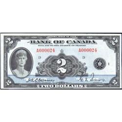 1935 Two Dollars English, BC-3, Unc