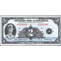 1935 Two Dollars English, BC-3, AU