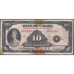 1935 Ten Dollars, BC-7 PMG VG 10