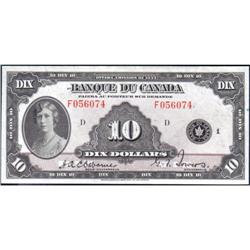 1935 Ten Dollars French, BC-8, AU-Unc