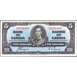 1937 Five Dollars, BC-23c, CCGS Unc-63